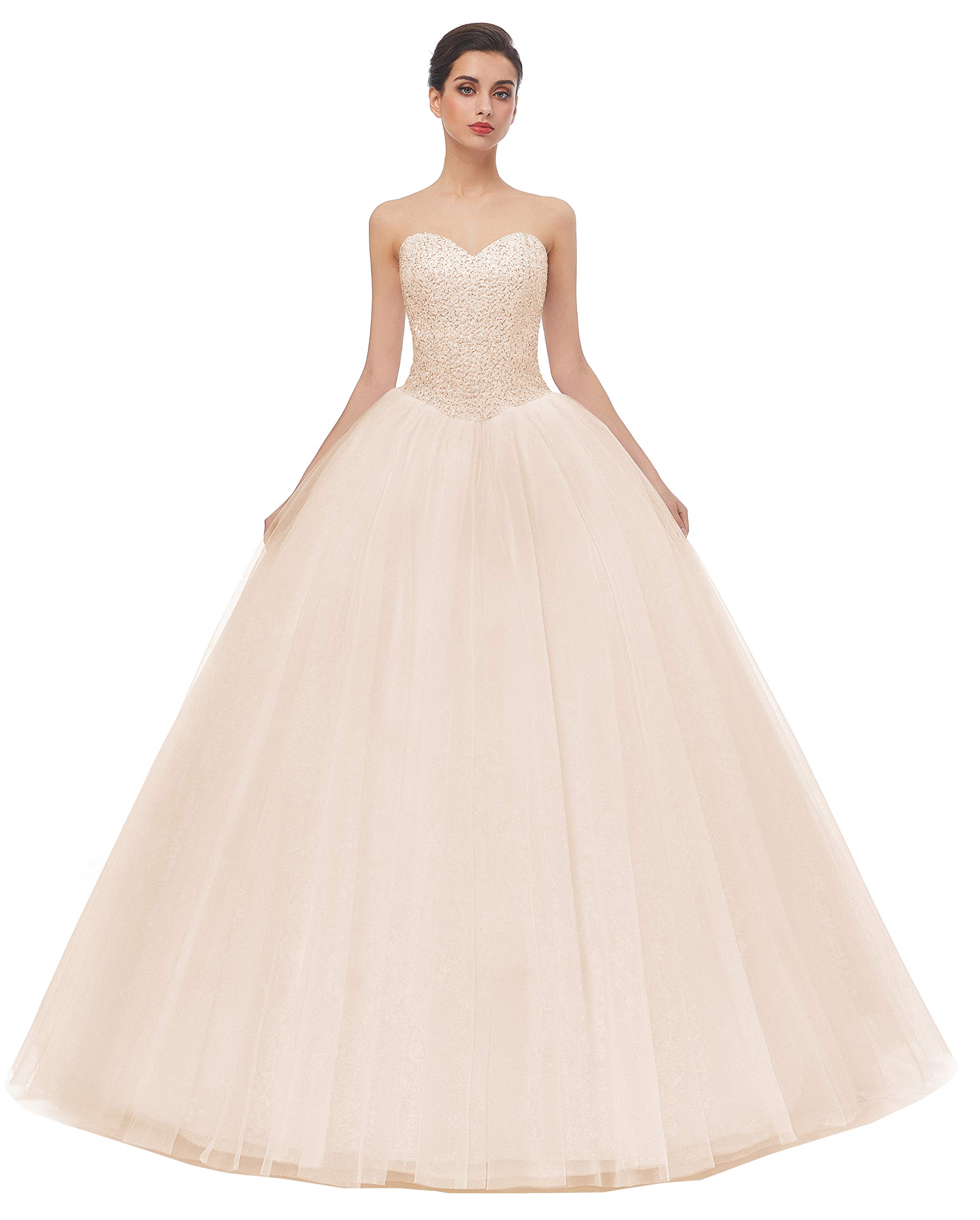 Elegant Women's Ball Gown Wedding Dress for Bride - Perfect for Bridal Ceremony, Formal Events & Special Occasions