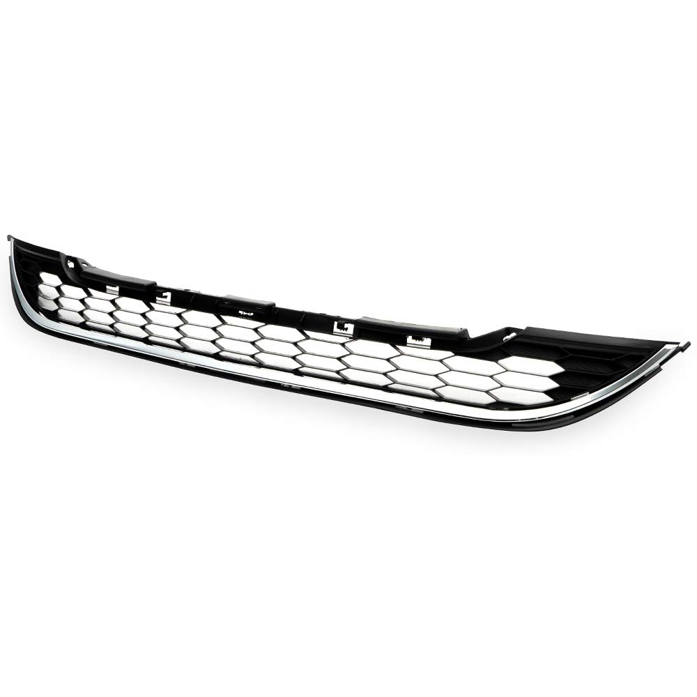 Chrome Mesh Front Upper & Lower Bumper Hood Grille for 2010-2011 Honda CR-V - 2 Piece Set | Perfect for Car Customization & Off-Road Style Upgrades