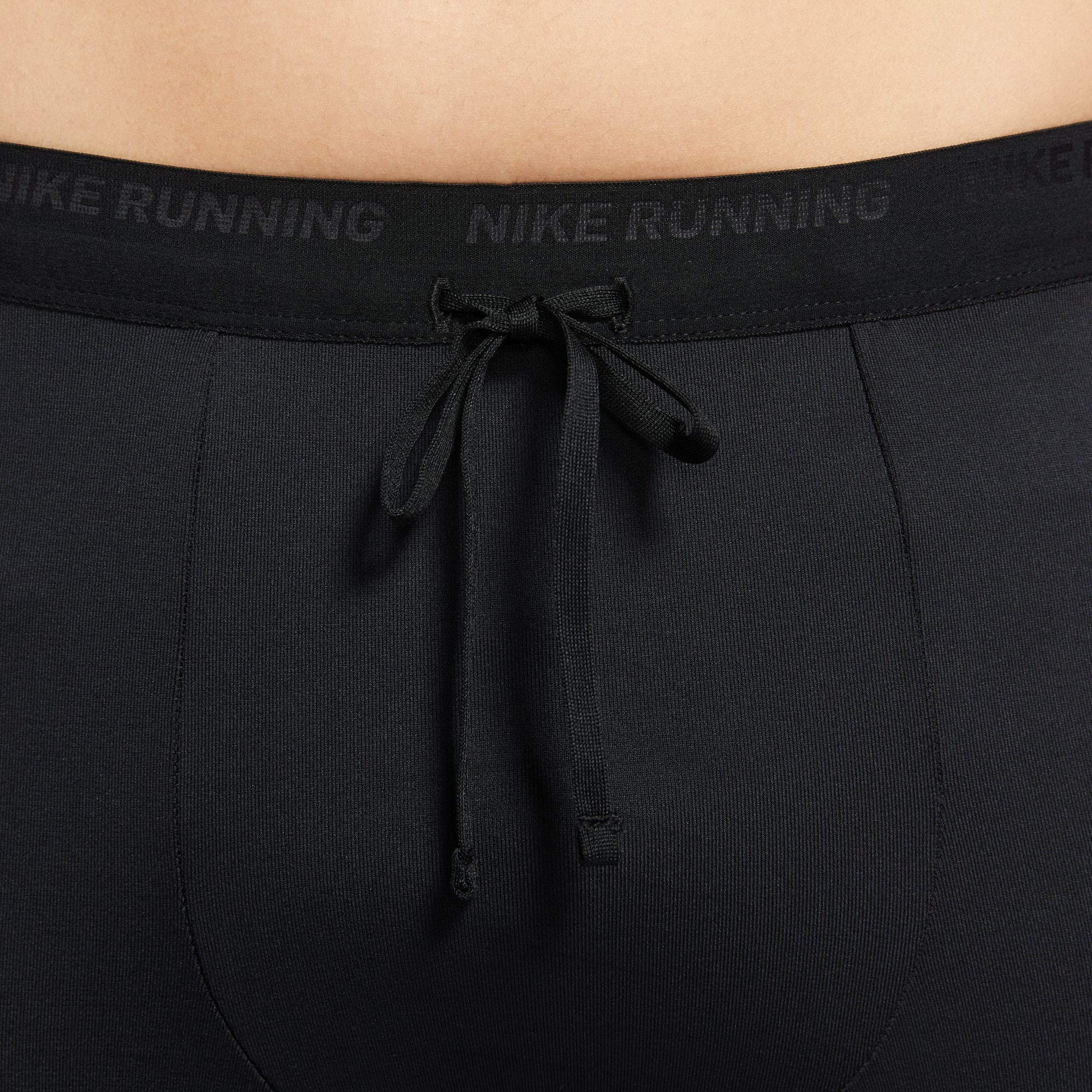 Men's Phenom Dri-FIT Running Tights - Moisture-Wicking, Breathable Workout Leggings (Black/Reflective Silver) for Jogging, Gym & Outdoor Training