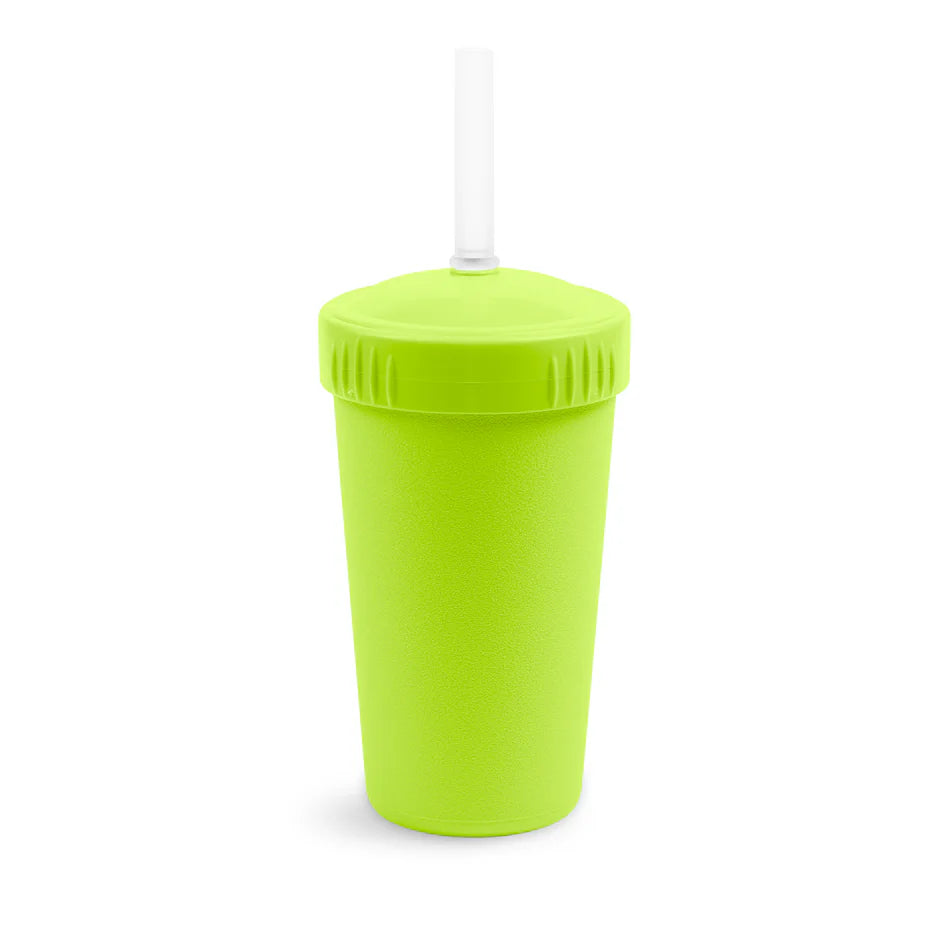 RePlay Straw Cup with No Pull Out Silicone Straw - Leak Proof Sippy Cup for Toddlers - BPA Free Kids Drinking Cup for Home, Travel & Daycare