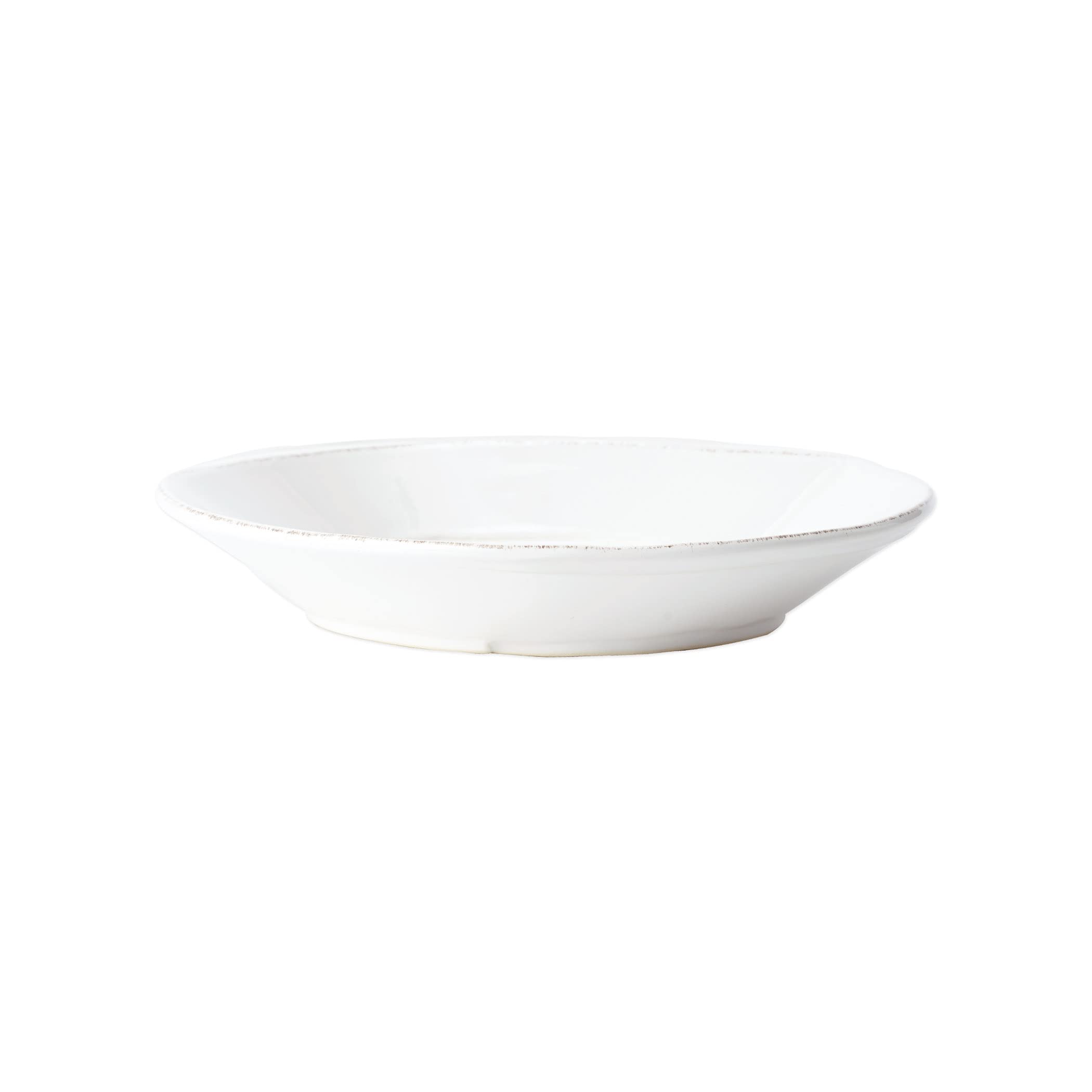 Vietri Handcrafted Italian Stoneware Pasta Bowls - Set of 4 White 8.5