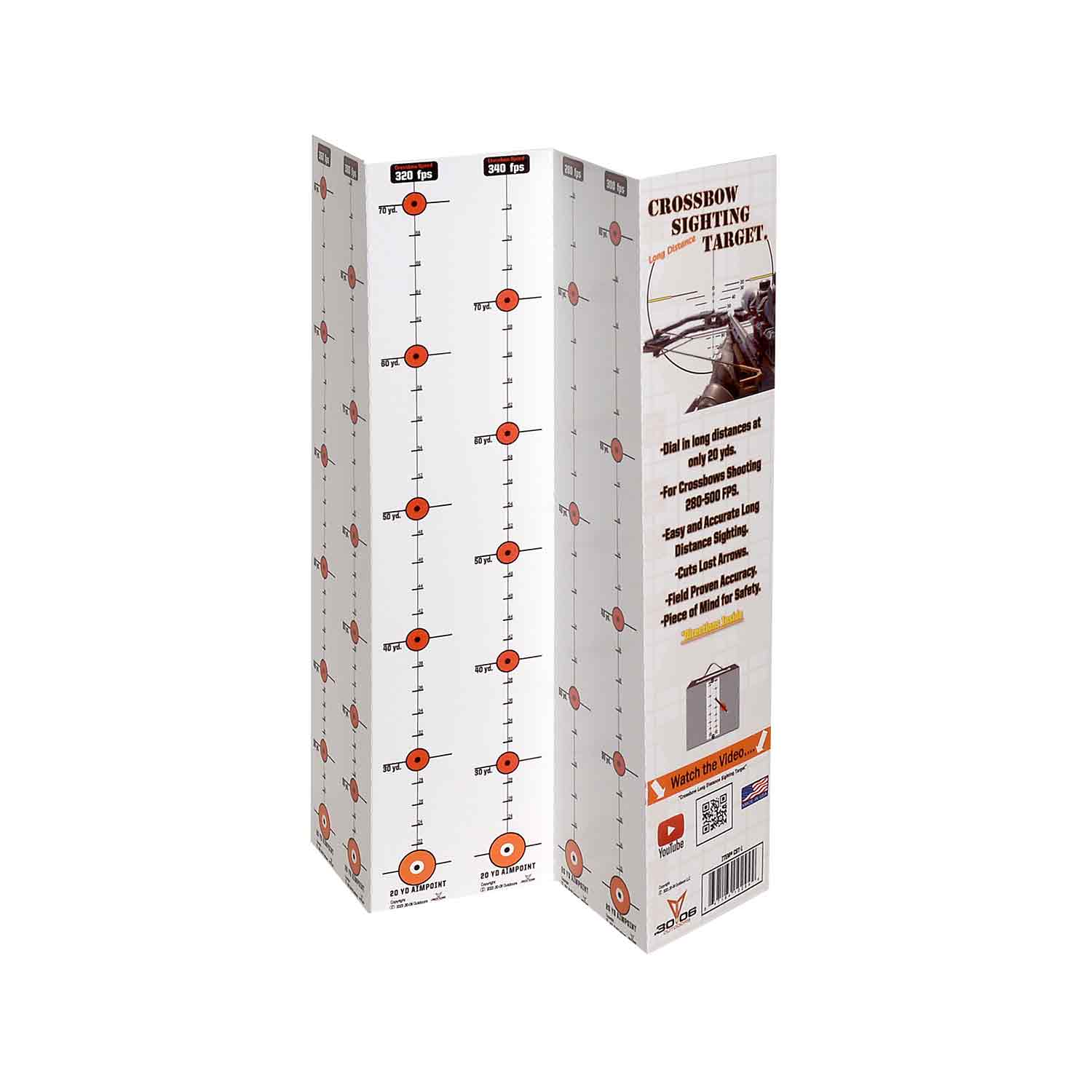 30.06 Crossbow Sighting Target - High Precision Archery Practice for Hunting & Outdoor Sports | Perfect for Target Shooting and Bowhunting Training