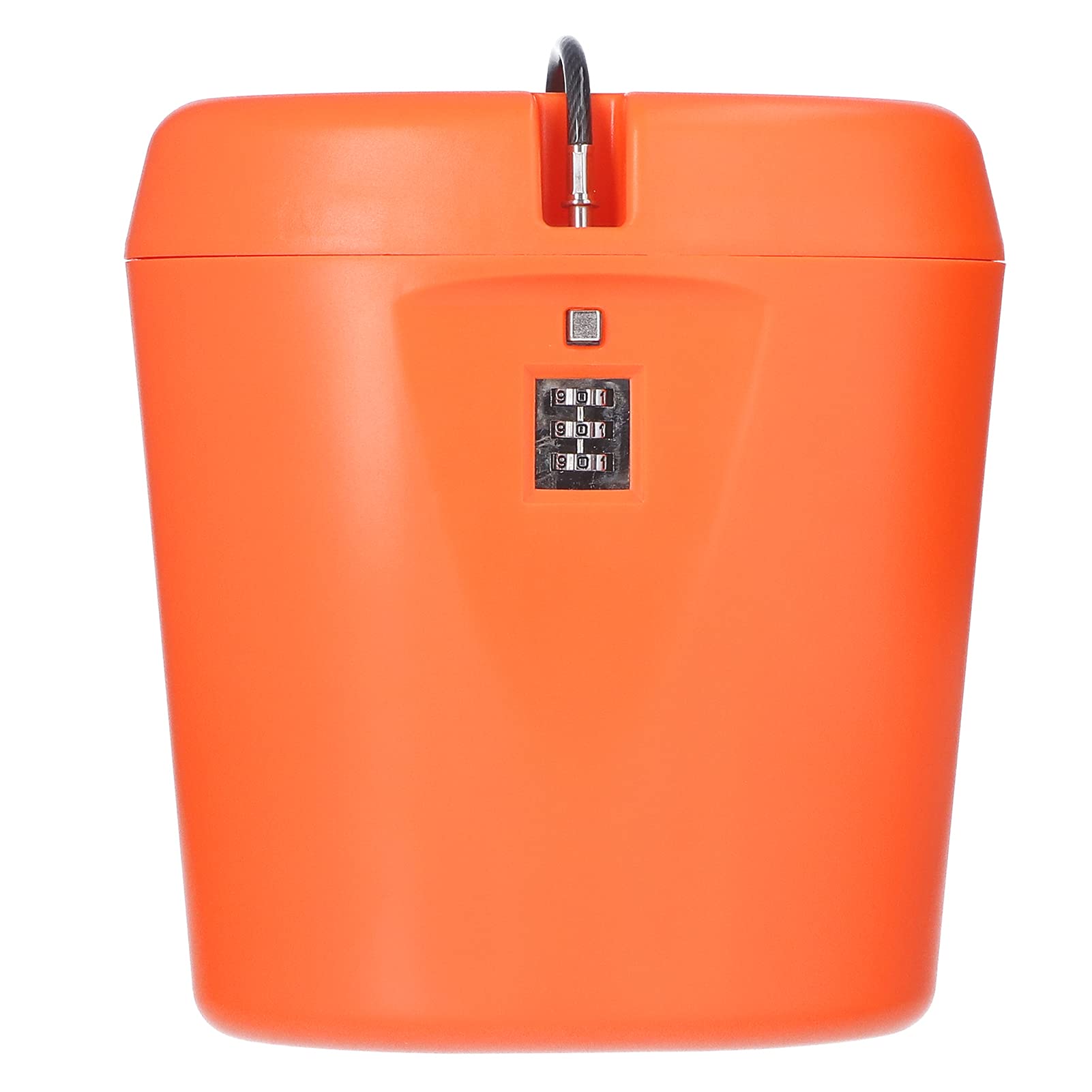 Waterproof Portable Storage Box with Code Lock - Secure Document & Valuables Organizer for Home, Office, Travel & Outdoor Use (Orange) - Hanging Rope Included for Easy Storage
