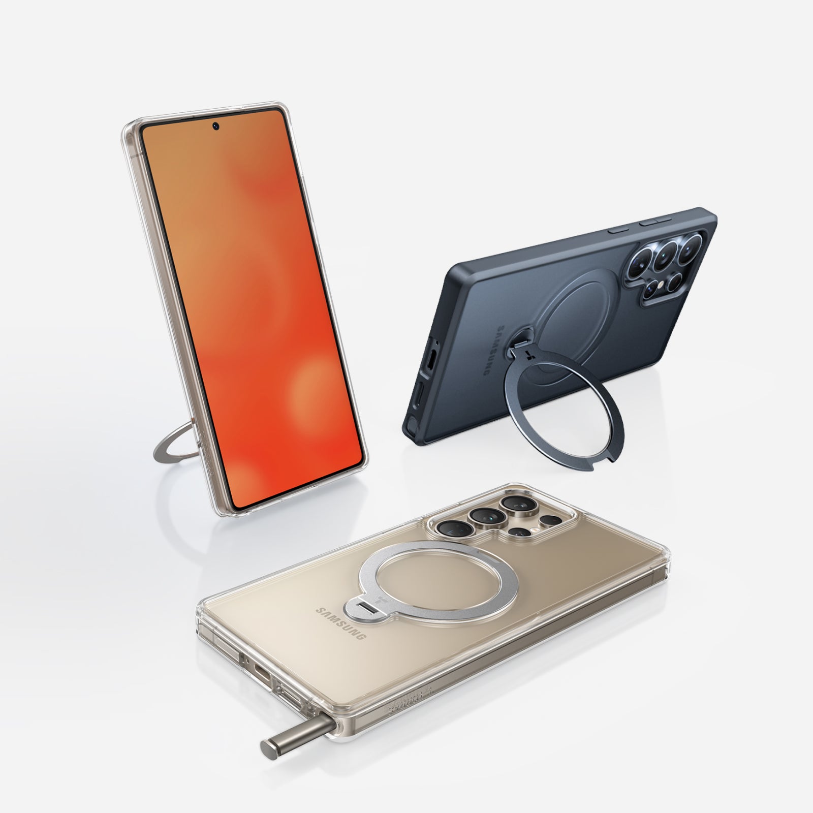 Ostand Q3 Rotating Phone Stand for Samsung Galaxy S25 Plus - Perfect for Desk, Home Office & Video Calls