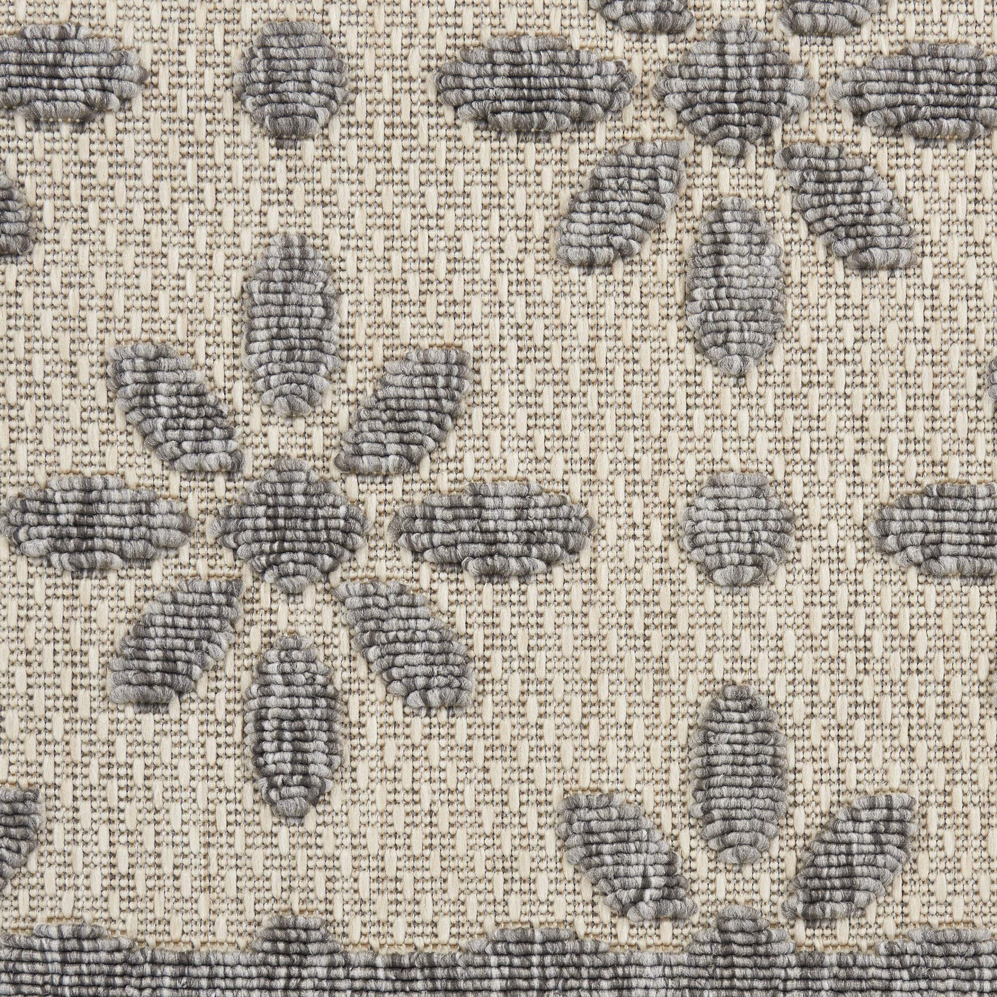 Nourison Palamos Indoor-Outdoor Area Rug 7' x 10' - Cream Easy Clean Non-Shedding Rug for Living Room, Bedroom, Dining Room, Deck, Patio & Backyard - Perfect for Home Decor, Outdoor Entertaining & High Traffic Areas