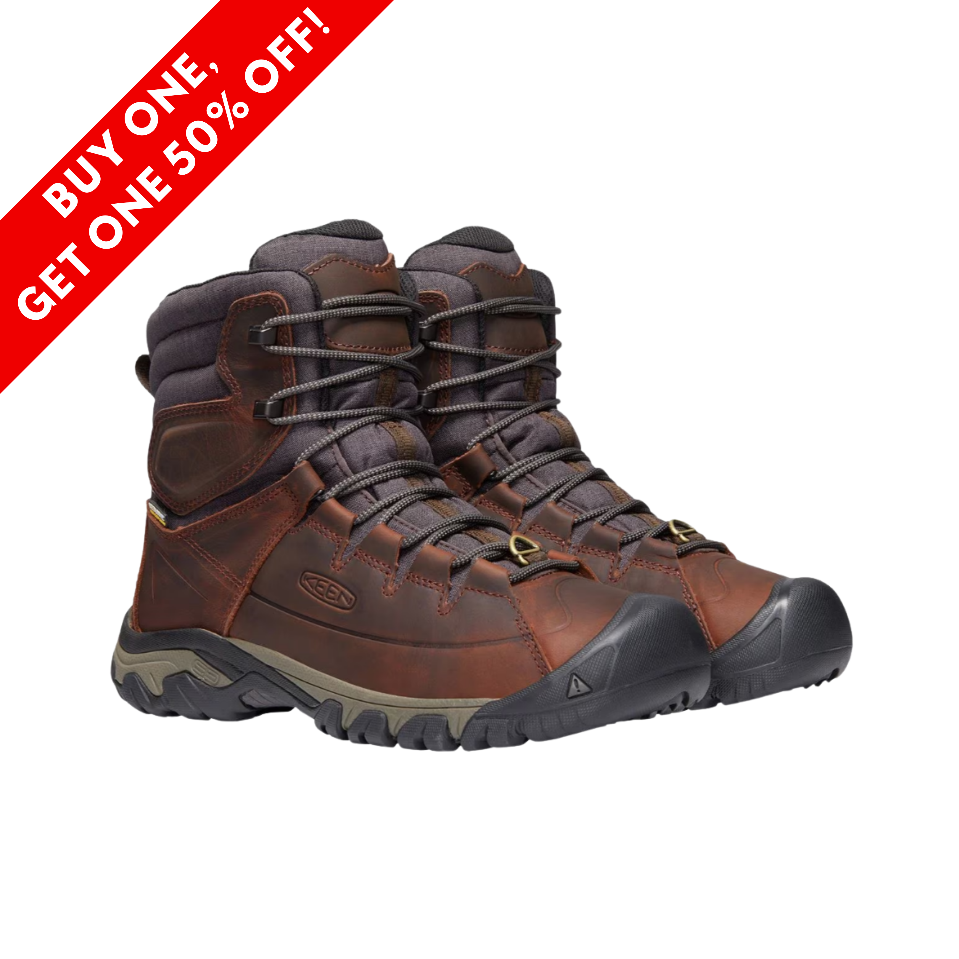 Men's Targhee High Boot - Waterproof Hiking Boots for Outdoor Adventures, Cocoa/Mulch Color, Regular Width - Perfect for Hiking, Camping & Winter Wear
