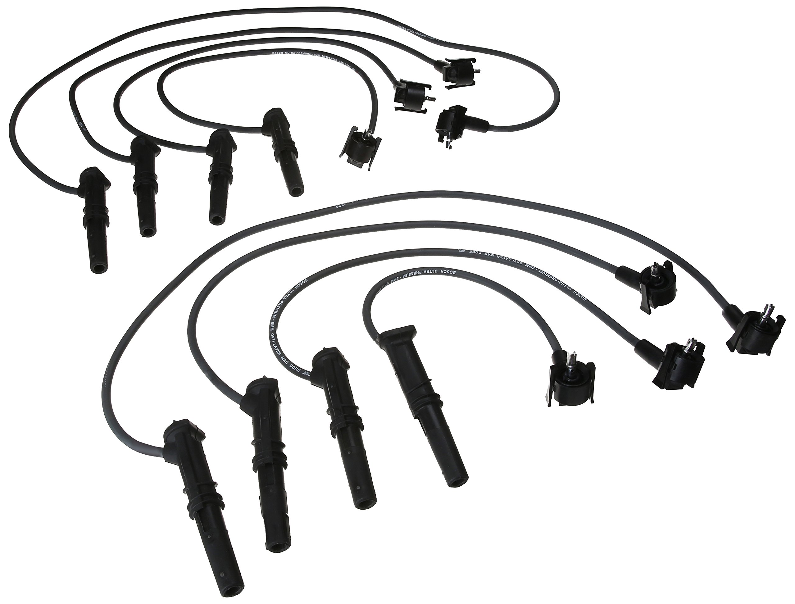 Bosch 09778 Premium Spark Plug Wire Set - High Performance Ignition Wires for Cars, Trucks & SUVs - Perfect for Engine Tune-Ups & Performance Upgrades