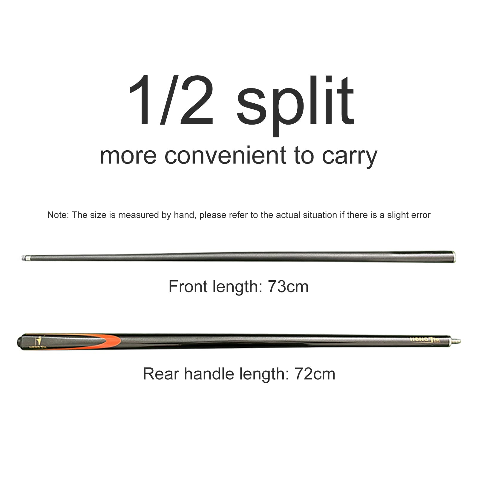 Premium Carbon Fiber Pool Cue Stick - 9.5mm Low Deflection Billiard Cue for Professional & Recreational Players - Perfect for Home Bars, Pool Halls & Game Rooms (Gray)