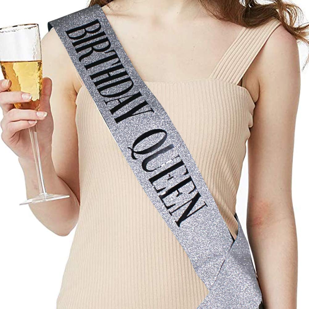 COCIDE Girls Birthday Sash & Women's Tiara Crown Set - Rhinestone Headband, Crystal Hair Accessories for Birthday Parties, Cake Toppers & Special Occasions | Perfect Gift for Her, Bridal Shower & Princess-Themed Events