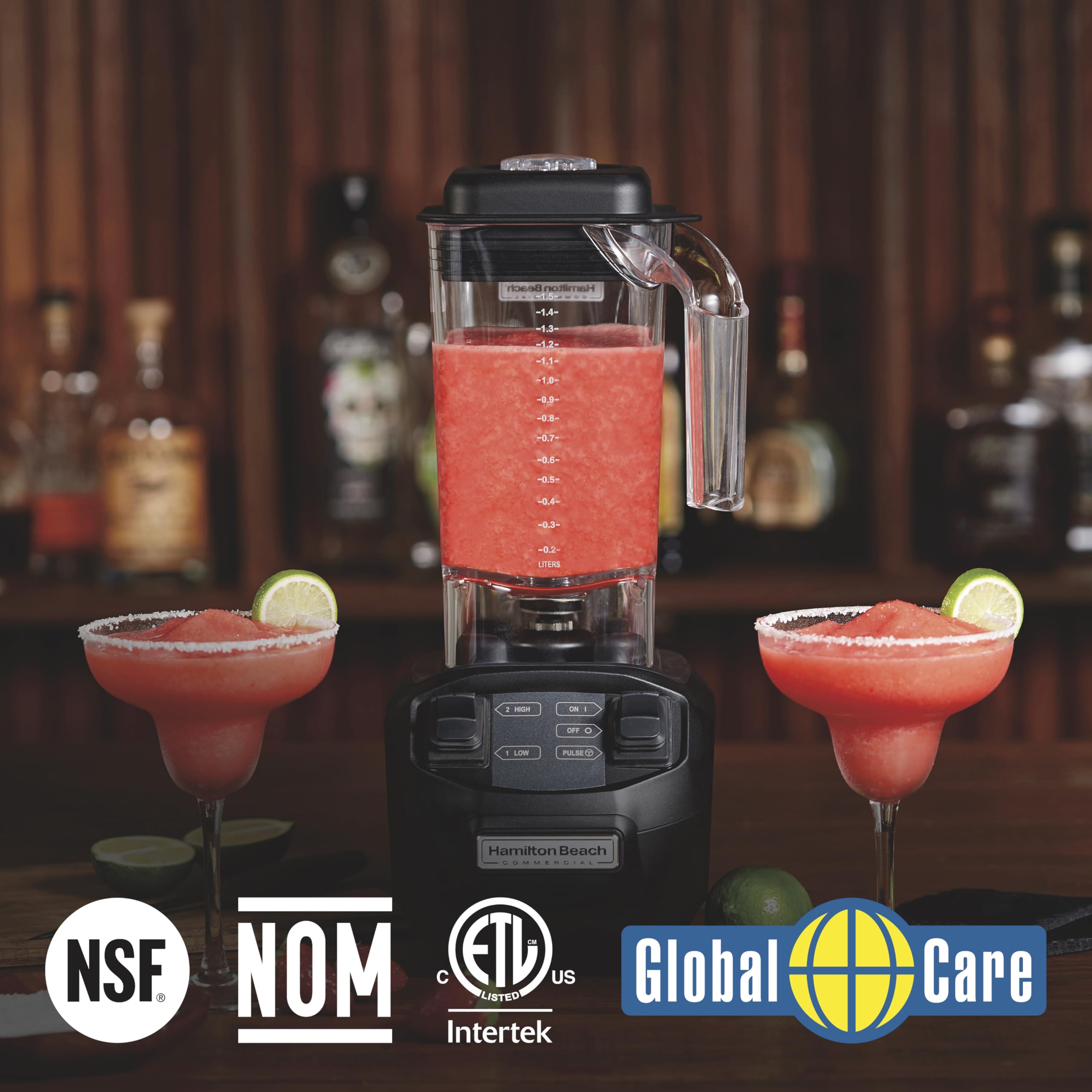 Hamilton Beach Commercial HBB255 Rio Bar Blender - 1.6 HP High Performance, 48oz BPA-Free Pitcher, NSF Certified for Restaurants & Bars - Perfect for Smoothies, Cocktails & Frozen Drinks
