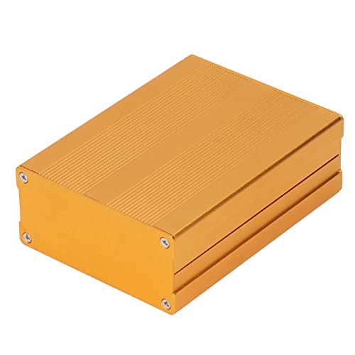 **Aluminum Alloy Junction Box - Split Type Outdoor Enclosure for Circuit Boards & Electronics (Golden) - Ideal for DIY Projects, Solar Panels & Industrial Use**
