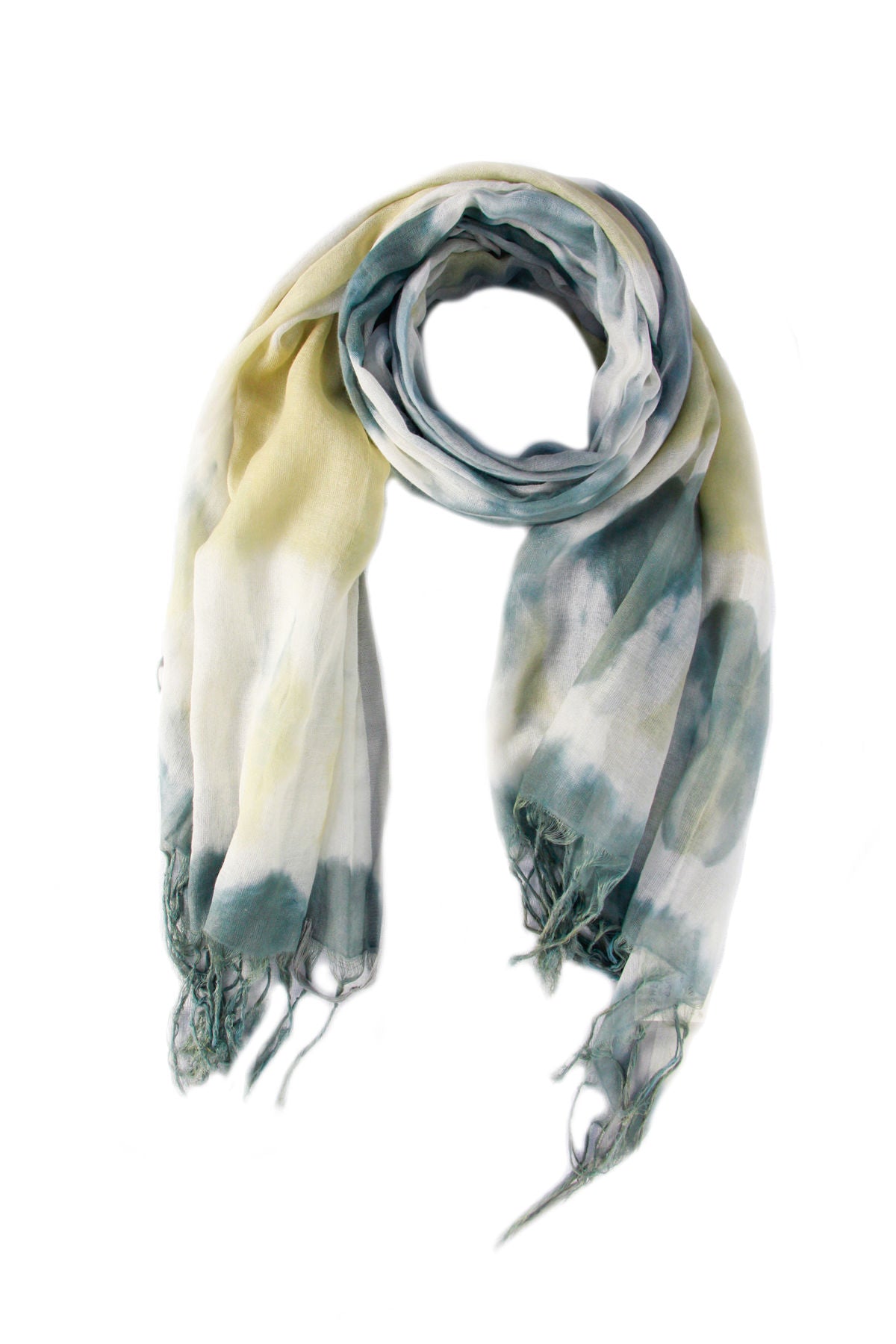 Vintage Tie Dye Scarf - Soft Cotton Boho Fashion Accessory for Women - Perfect for Music Festivals, Beach Outings & Everyday Style