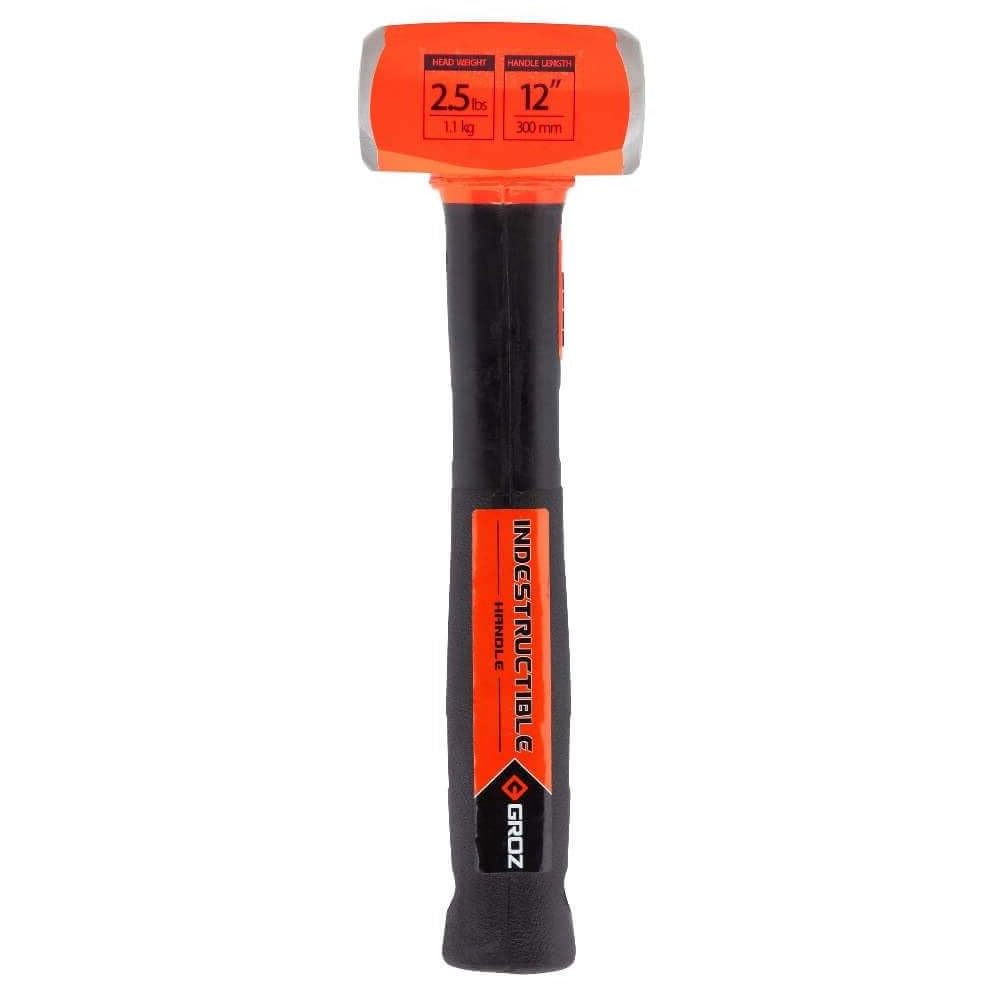 Groz 34600 12-Inch Indestructible Copper Head Striking Hammer - 4 lb Heavy Duty Hammer for Construction, Metalwork & Demolition | Perfect for Professionals & DIY Projects