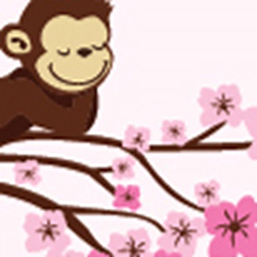 Pink Brown With Monkey