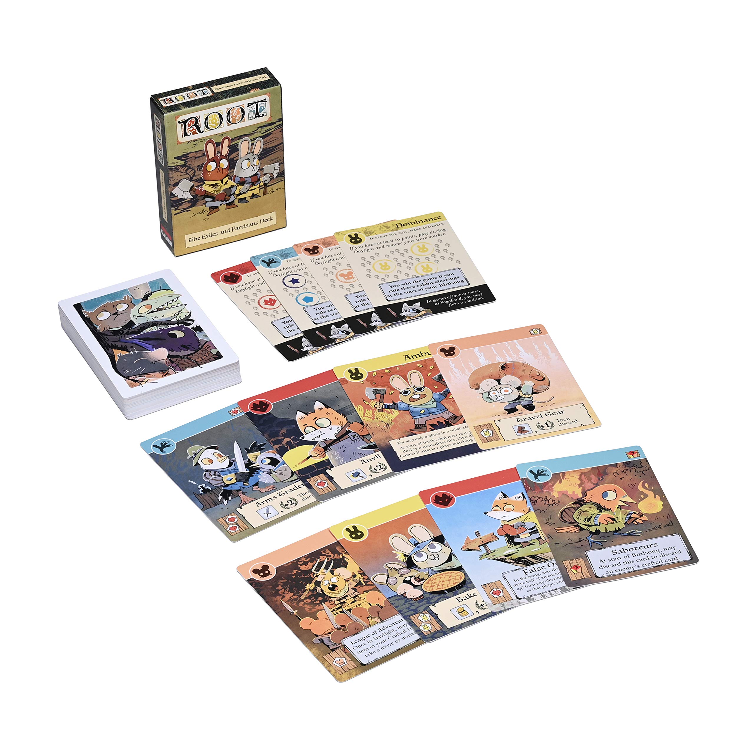 Root: The Exiles and Partisans Deck - Strategic Board Game Expansion by Leder Games | Perfect for Game Nights & Competitive Play
