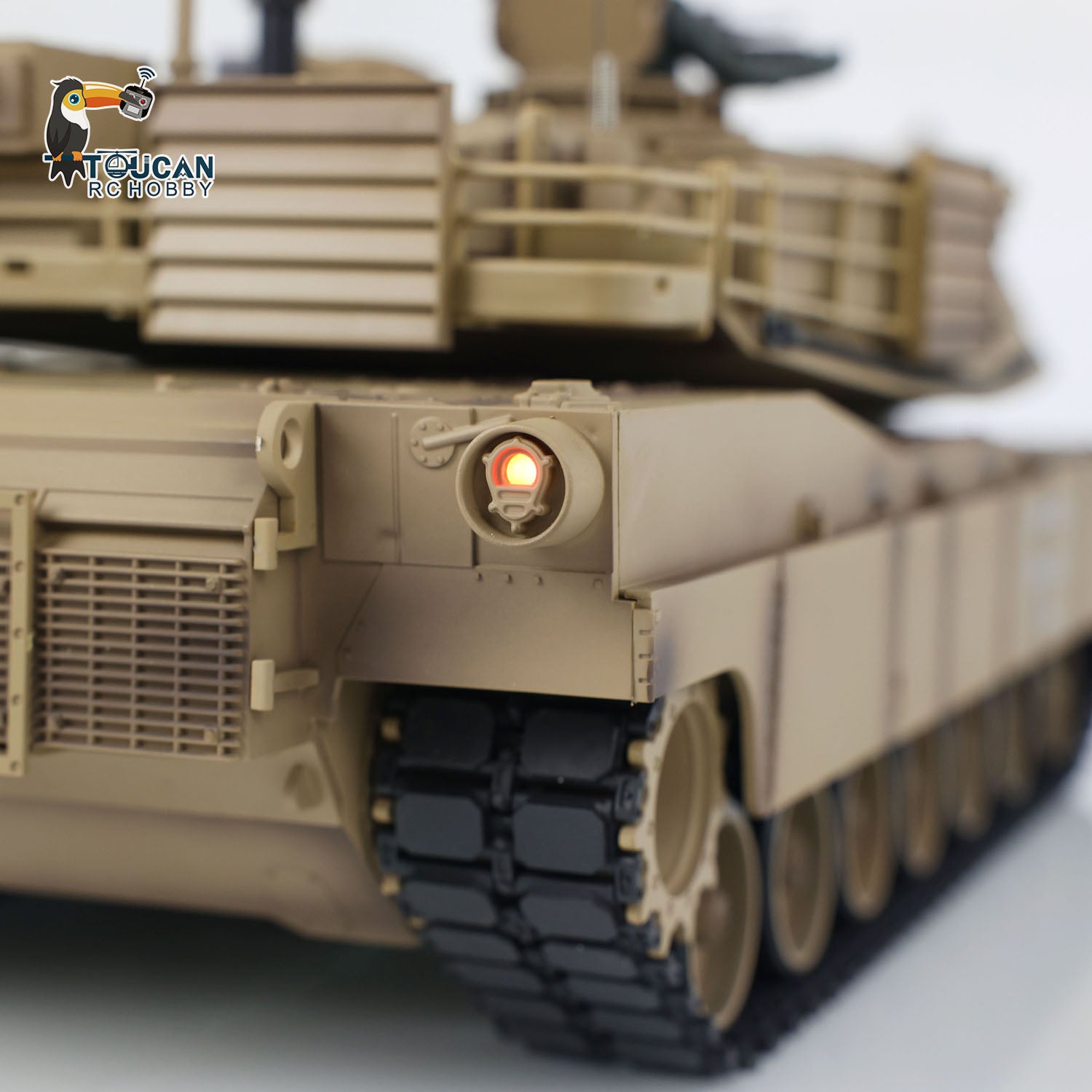 2.4Ghz Henglong 1:16 Scale 7.0 Plastic M1A2 Abrams RC Tank with Barrel Recoil - RTR 3918 Model 340 Turret Armored Vehicle - Perfect for Military Enthusiasts & RC Hobbyists (Battle Simulation & Collectible Display)