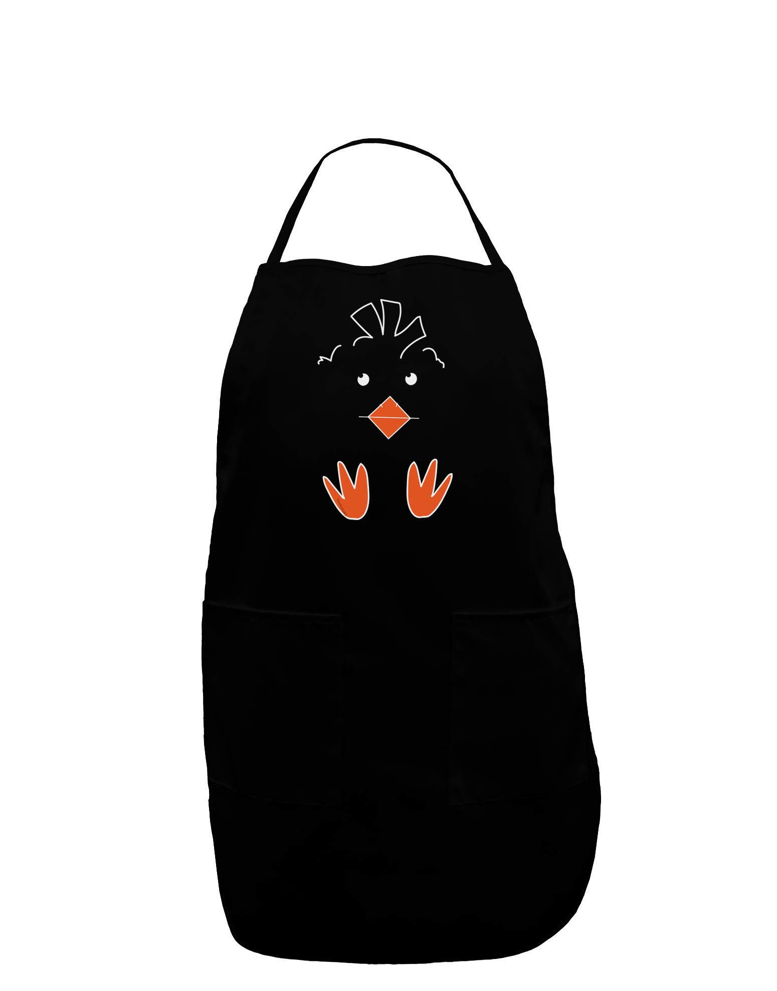 TooLoud Cute Easter Chick Face Dark Plus Size Apron - Perfect for Cooking, Baking, BBQ & Holiday Parties