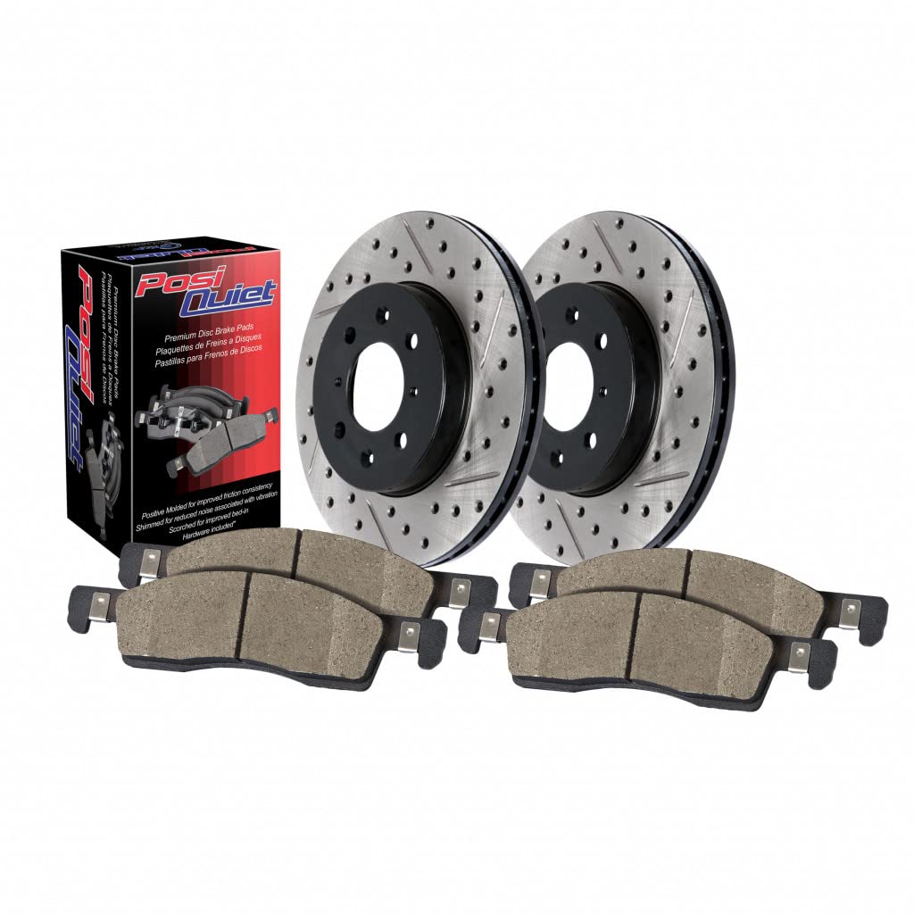 StopTech Axle Pack with Brake Rotors & Pads for Audi A3 Quattro 2015-2019 | 909.33089 | Perfect for Performance Upgrades & Daily Commuting