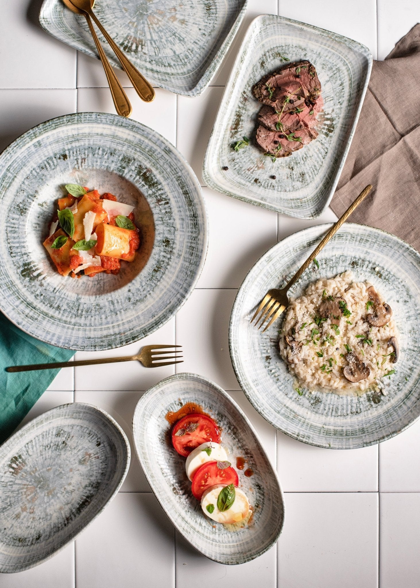 Odette 34x19 cm Elegant Service Plate - Perfect for Fine Dining, Buffets & Formal Table Settings