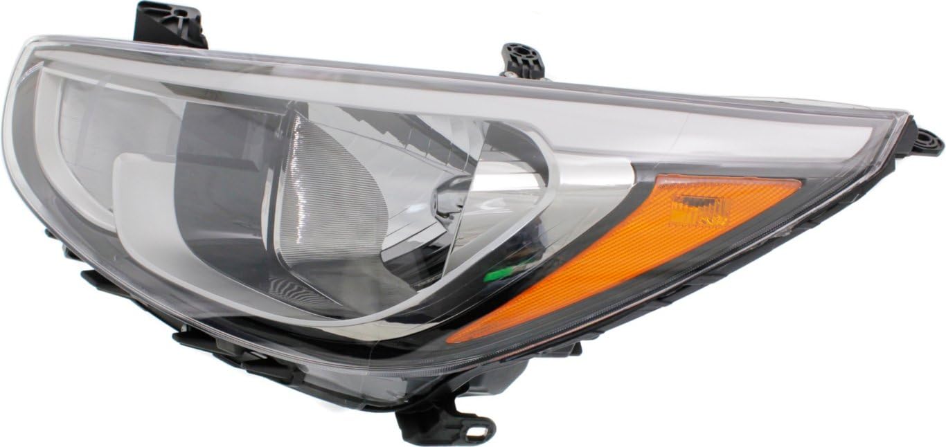 HY2502192 / 921011R710 Headlamp Replacement for Hyundai Accent 2015-2017 - Perfect Fit, OEM Quality - Upgrade Your Night Driving Safety