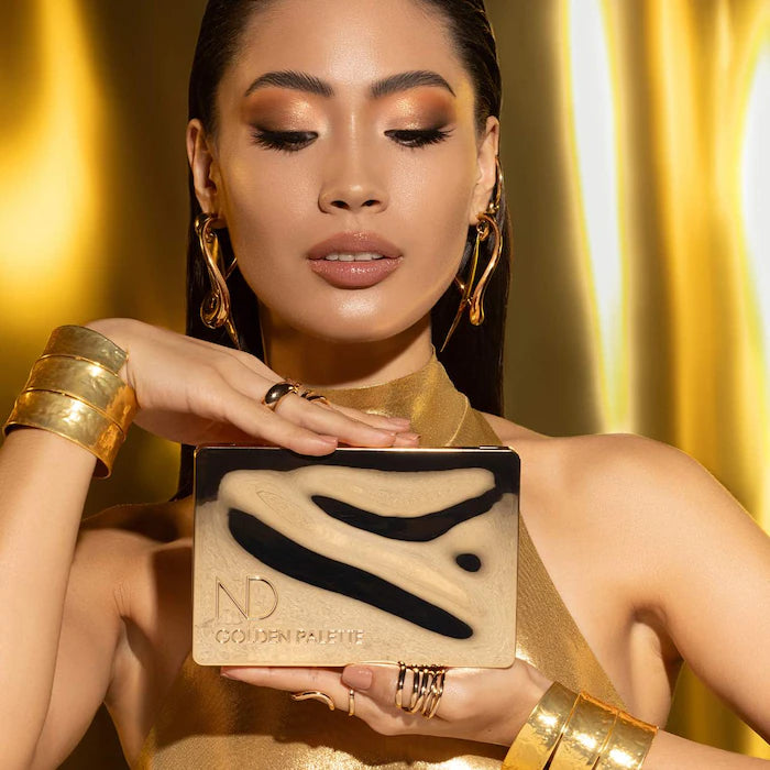Natasha Denona Golden Palette™ Eyeshadow Palette - Professional Makeup for Day & Night Looks, Perfect for Parties & Special Occasions