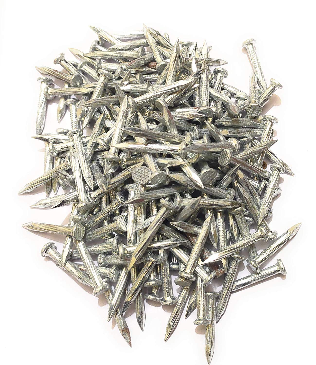 200PCS 1 Inch Hard Steel Concrete Nails - 25mm Galvanized Masonry Nails for Construction, Framing & DIY Projects - Heavy Duty Fasteners for Concrete Walls, Wood & Metal Surfaces