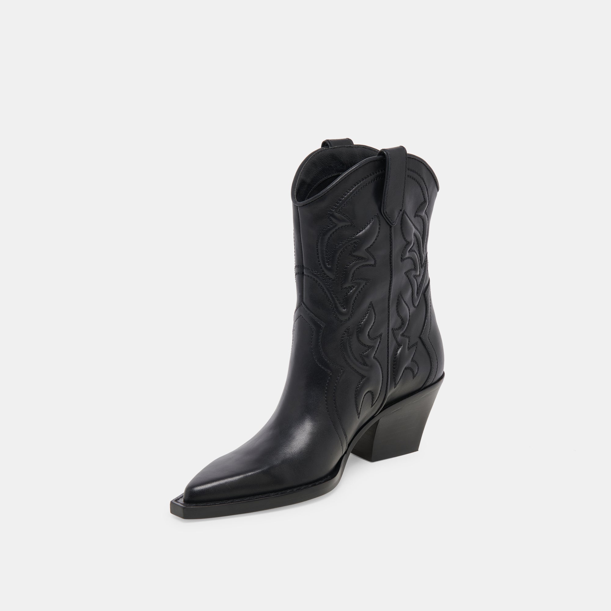 RIMONA Women's Black Leather Booties - Stylish Ankle Boots for Fall & Winter Fashion | Perfect for Casual Outfits, Office Wear & Night Out