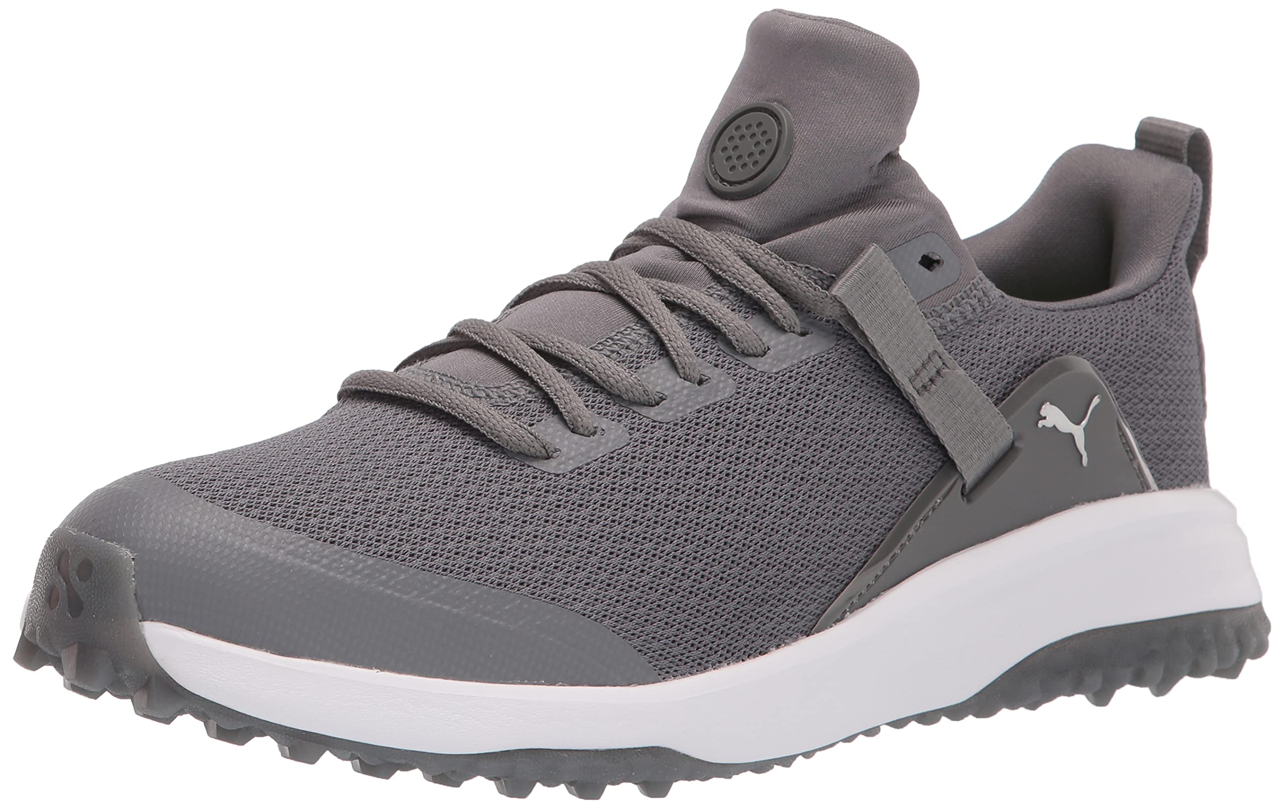 PUMA Men's Fusion Evo Golf Shoes - Lightweight & Waterproof Spiked Golf Shoes for Men - Perfect for Golf Course, Driving Range & Outdoor Sports
