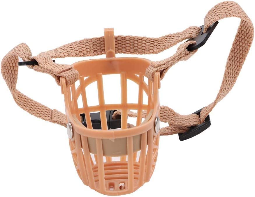 Heiyun Breathable Anti-Biting Dog Muzzle - Adjustable Plastic Mesh Dog Mask for Small Medium Large Dogs - Perfect for Grooming, Training, and Preventing Excessive Barking - Ideal for Vet Visits, Walks, and Social Situations