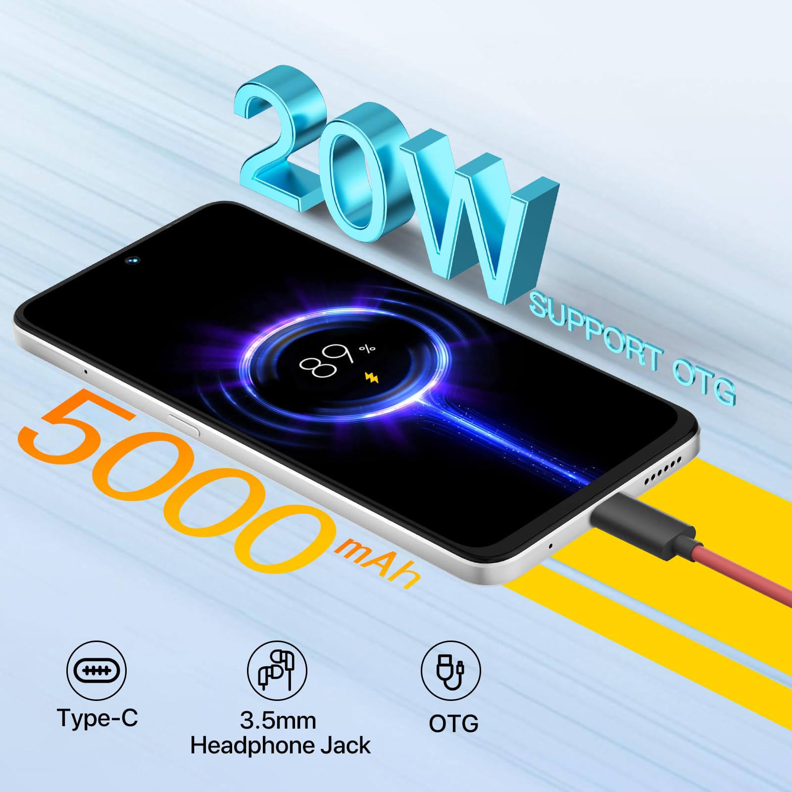 UMIDIGI Note 100 5G Unlocked Smartphone - 6.8