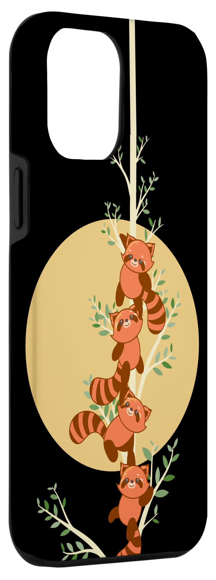 Adorable Red Panda Phone Case for iPhone 12 Pro Max - Cute Animal Lover Protective Cover - Perfect Gift for Nature Enthusiasts & Panda Fans (Use for Daily Protection, Travel, School, Work)