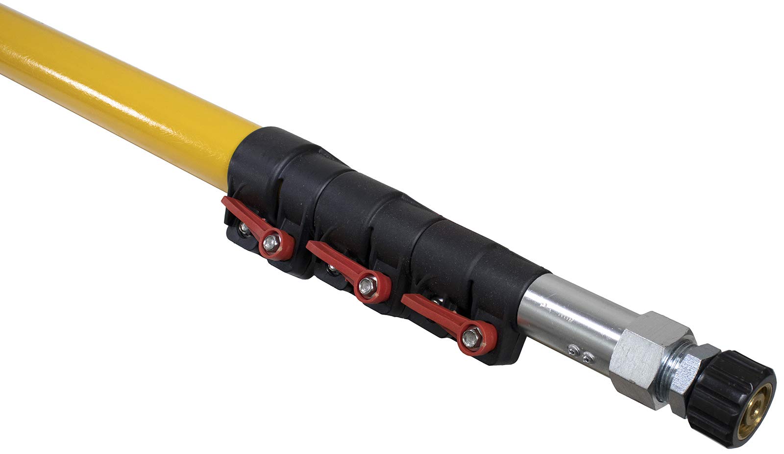 24' Telescoping Wand 3800 PSI with Adjustable Support Belt - Hot & Cold Water Pressure Washer Attachment for Driveway, Deck, and House Cleaning