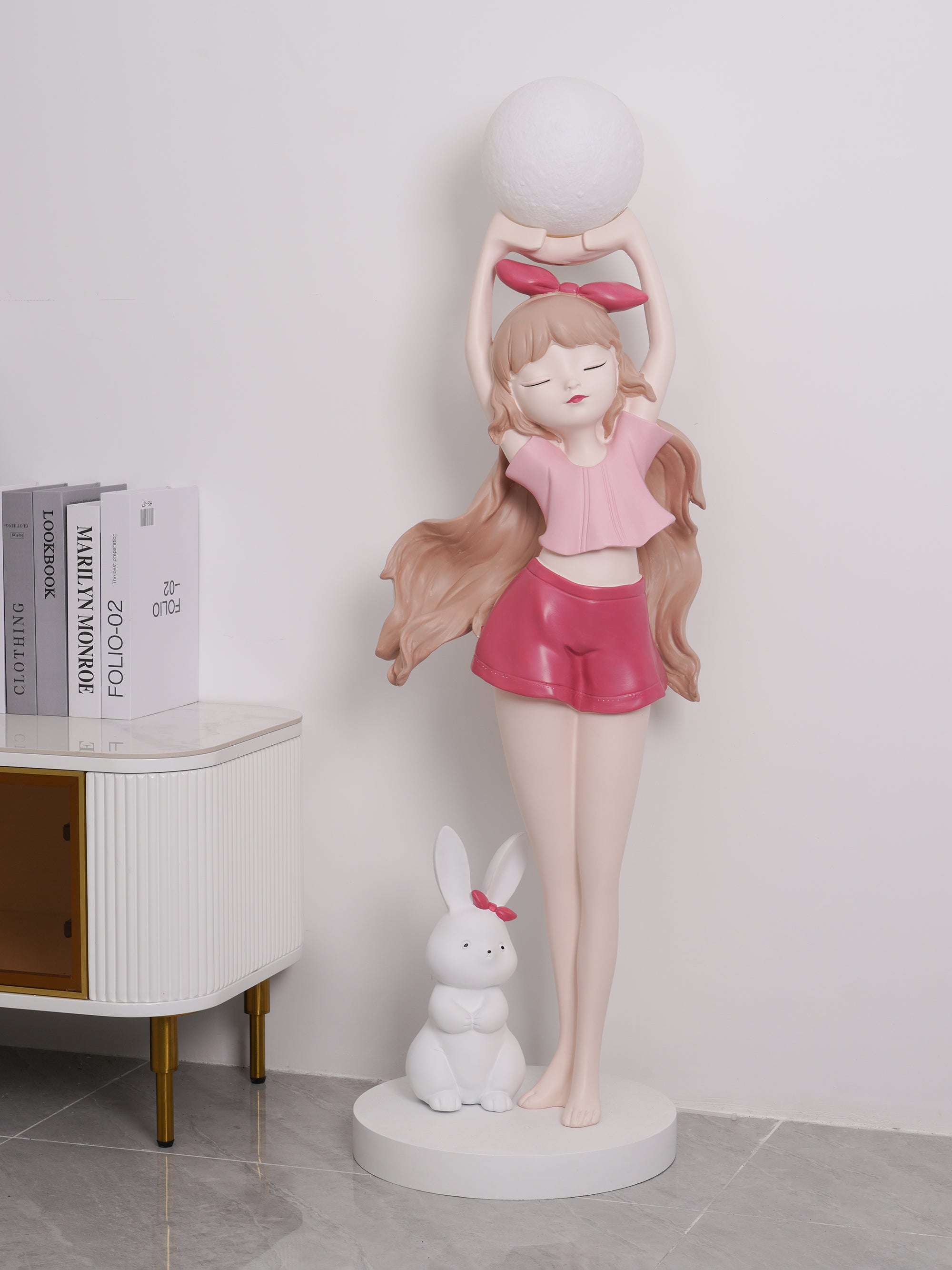 Elegant Ballet Girl Floor Lamp - Adjustable LED Dancer Light for Bedroom, Living Room & Nursery - Perfect for Kids Room Decor & Dance Studio Lighting