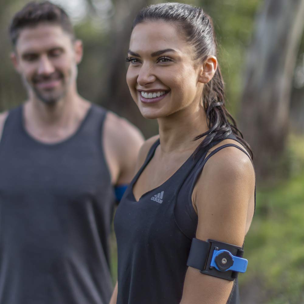 Quad Lock Running Armband - Secure Phone Holder for Jogging, Cycling & Workouts | Sweatproof & Adjustable for iPhone & Android Phones | Perfect for Fitness, Outdoor Sports & Active Lifestyle