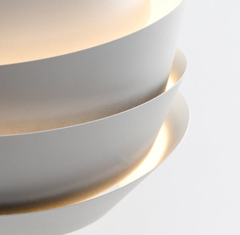 Modern White Space LED Wall Lamp - Dimmable Ambient Lighting for Bedroom, Living Room & Office Decor
