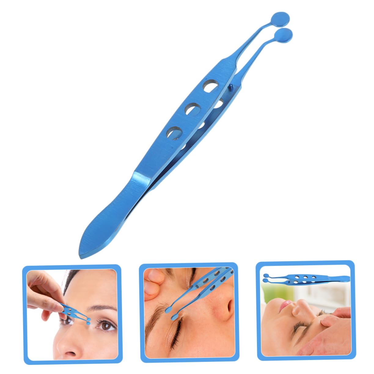 Titanium Alloy Meibomian Gland Forceps - Professional Eyelid Tweezer & Compressor Tool for Stye Treatment, Eye Care & Gland Expression - Perfect for Ophthalmologists & Home Use