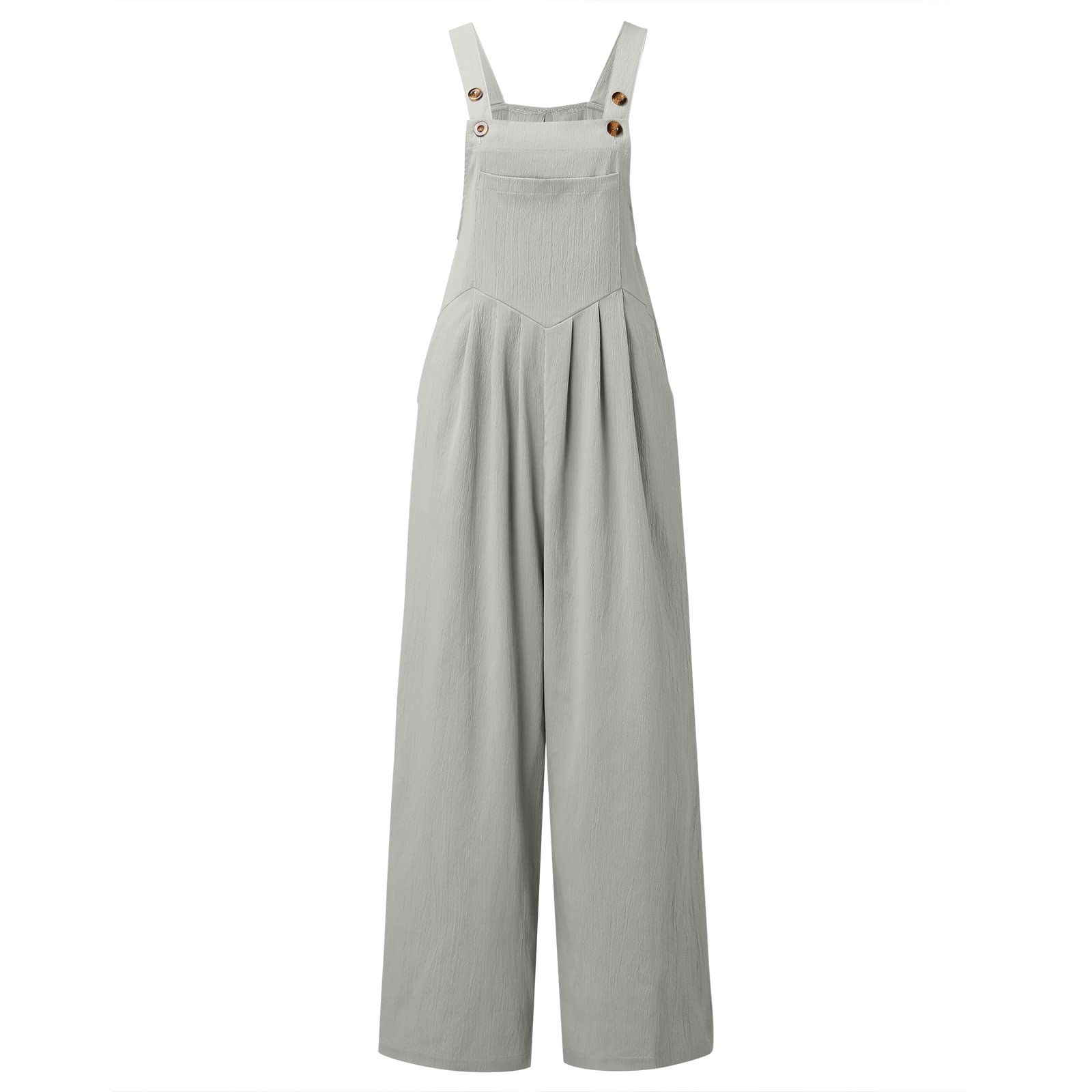 Women's Sequined Romper with Long Straps - Button Front Casual Jumpsuit with Pockets | Perfect for Parties, Night Out & Summer Vacations