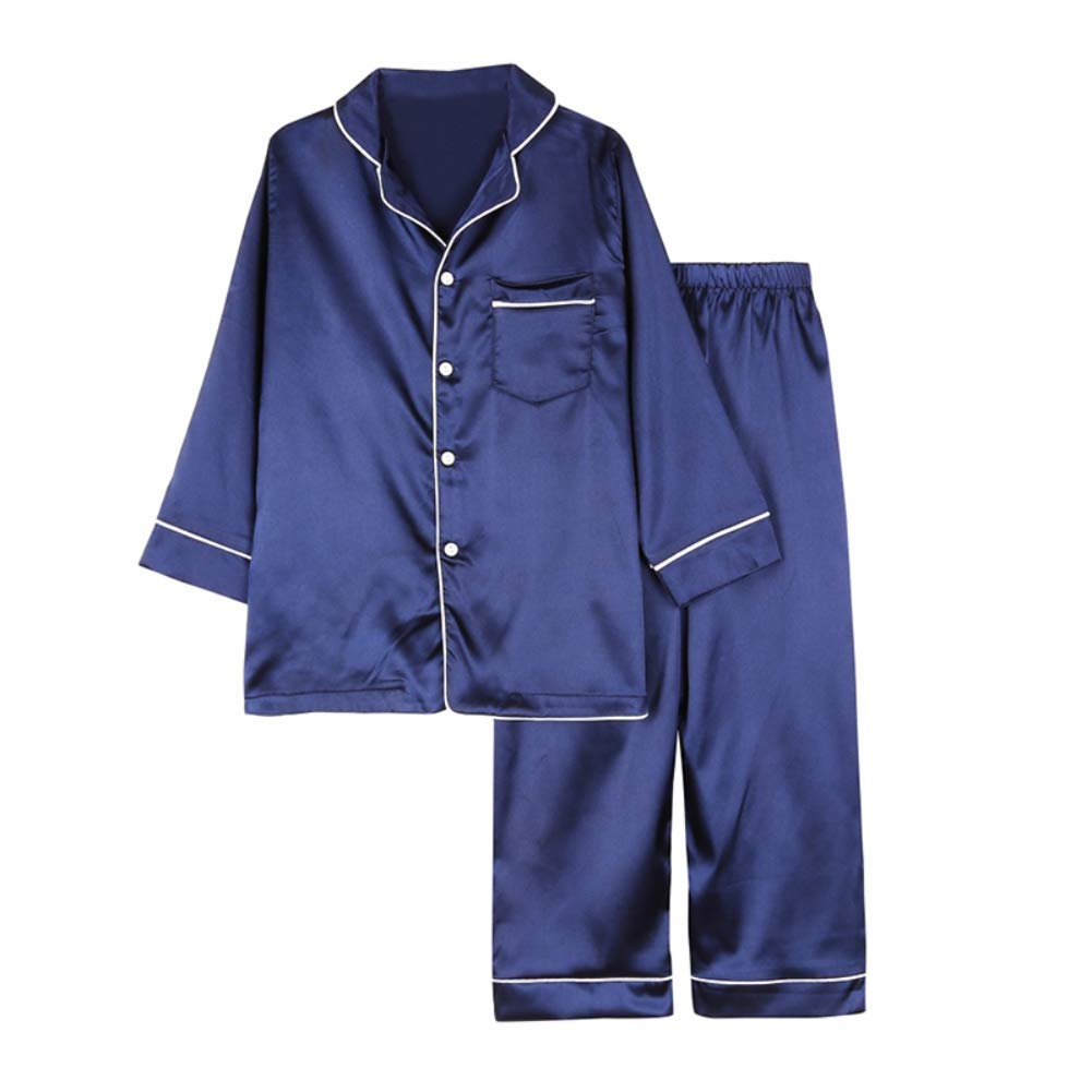 Kids Silk Pajama Set - Button-Up Sleepwear for Boys & Girls | Comfortable Nightwear & Loungewear Gift