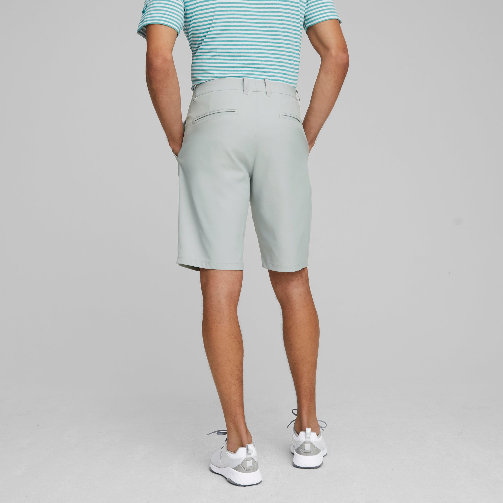 **Dealer 10 Golf Shorts for Men - Comfortable & Breathable Ash Gray Performance Shorts - Perfect for Golfing, Casual Wear & Outdoor Activities**
