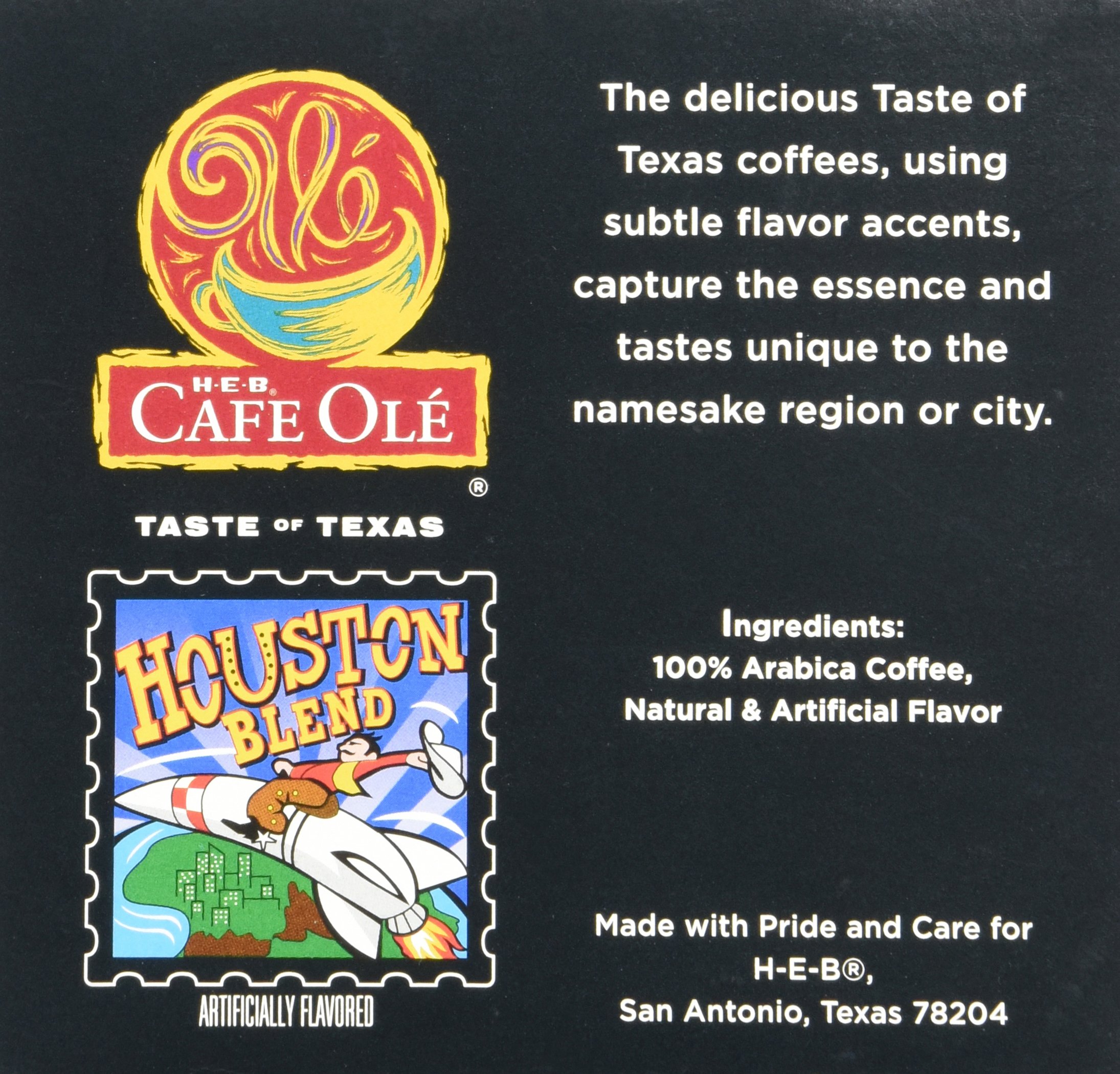 Texas Houston Blend Single Serve Coffee Cups - Cafe Ole Taste, 12 Count (Pack of 2) - Perfect for Keurig Brewers & Office Coffee Breaks