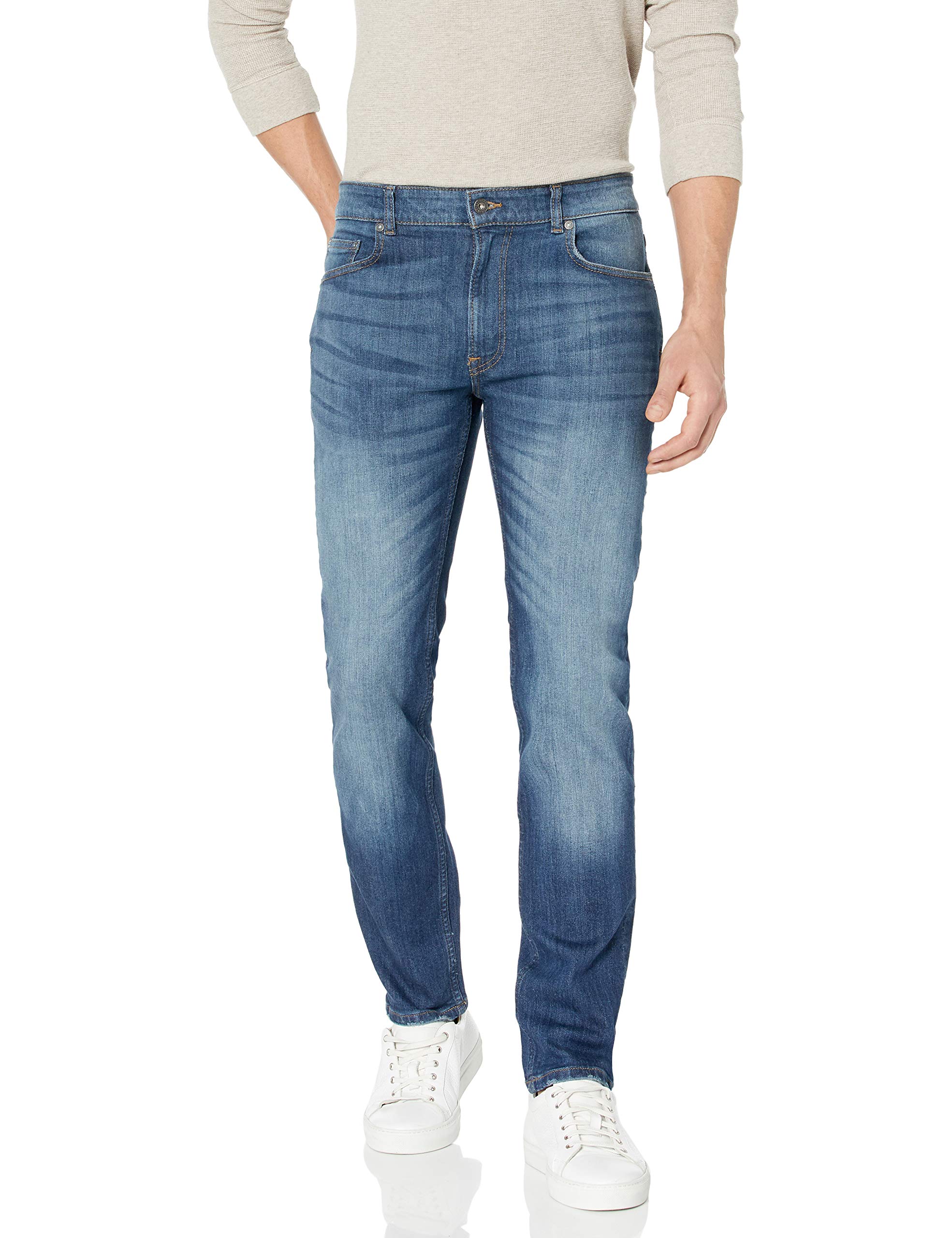 Lacoste Men's Slim Fit Stretch Denim Jeans - Comfortable & Stylish for Casual Wear, Office & Night Out