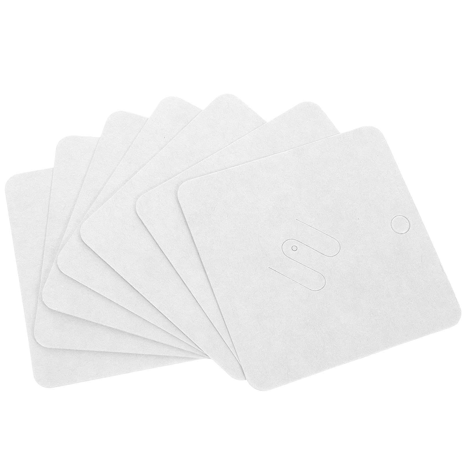 200 Pcs White Bow Display Cards for Hair Clips, Barrettes & Brooches - Perfect for Salon, Retail Store & Craft Show Accessory Organization