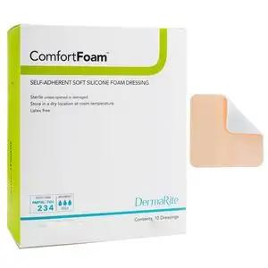 ComfortFoam Silicone Foam Wound Dressing 4x5 Inches - Premium Medical Grade for Pressure Ulcers, Surgical Wounds & Diabetic Care - Ideal for Post-Op Recovery & Chronic Wound Management