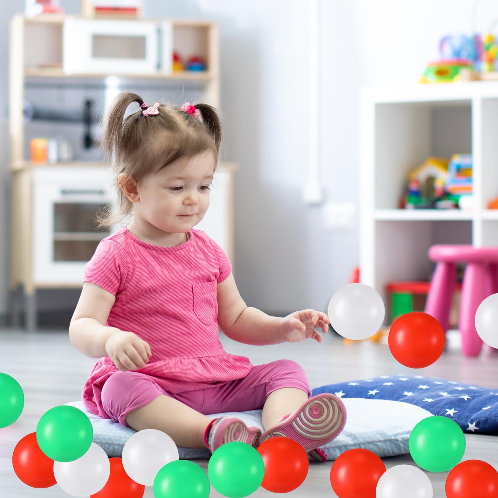 Shappy 180-Piece Soft Plastic Balls for Toddlers | Crush-Proof Ocean Balls | Reusable Play Pit Balls for Photo Booth, Play Tent, Swimming Pool & Party Decorations | Perfect for Birthday Parties, Daycare Centers & Sensory Play