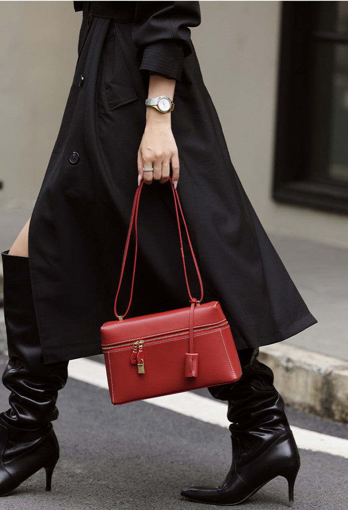 Structured Mini Box Bag for Women - Stylish Crossbody Handbag for Everyday Use, Work, and Travel