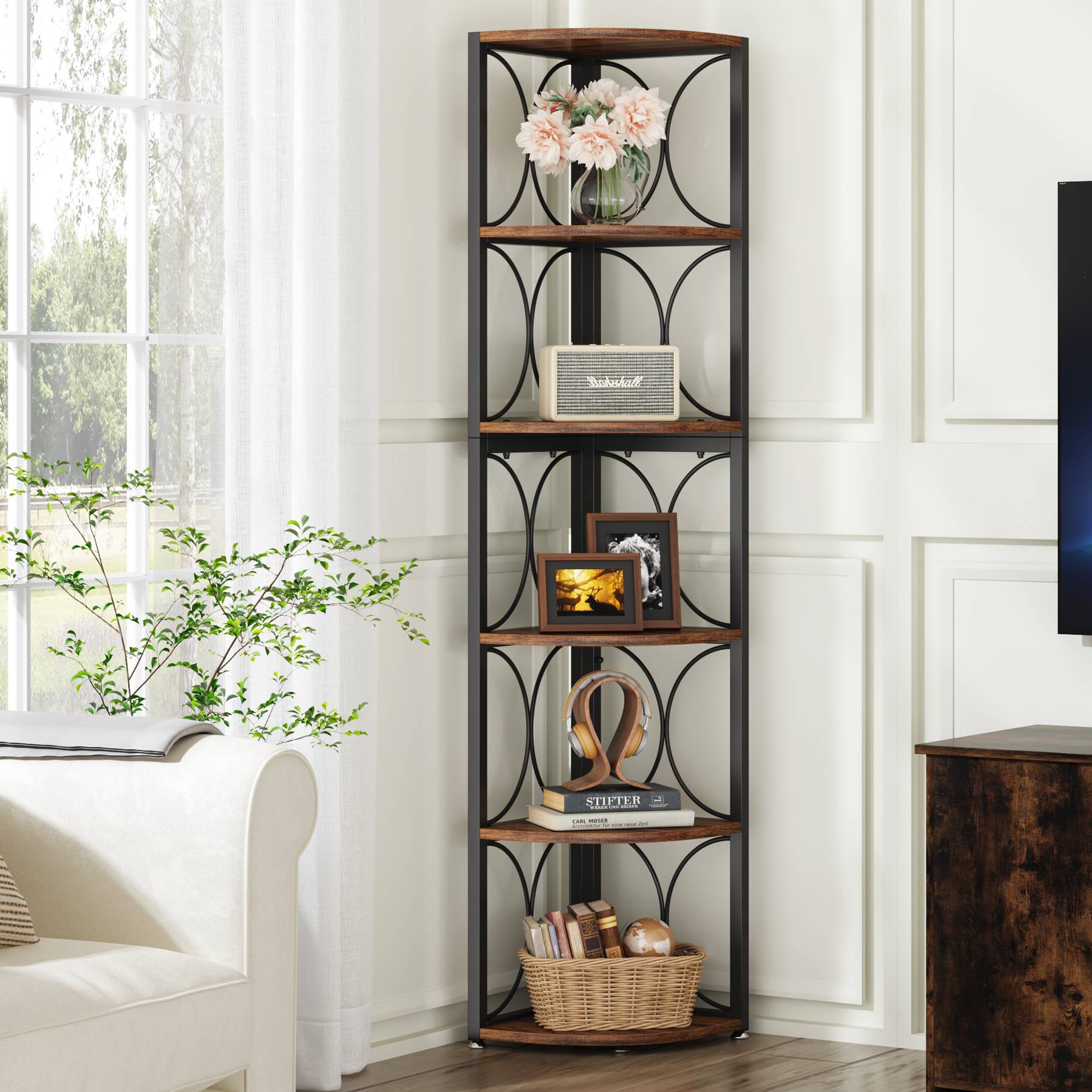 6 Tier Corner Shelf - Sturdy 67