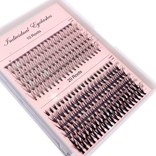 Professional Lash Extension Clusters 12mm-16mm Mixed Lengths, D Curl Individual Lashes for Salon & DIY - 10D/20D 0.1/0.07mm Cluster Eyelash Extensions - Perfect for Volume Lashes, Bridal Makeup & Special Occasions