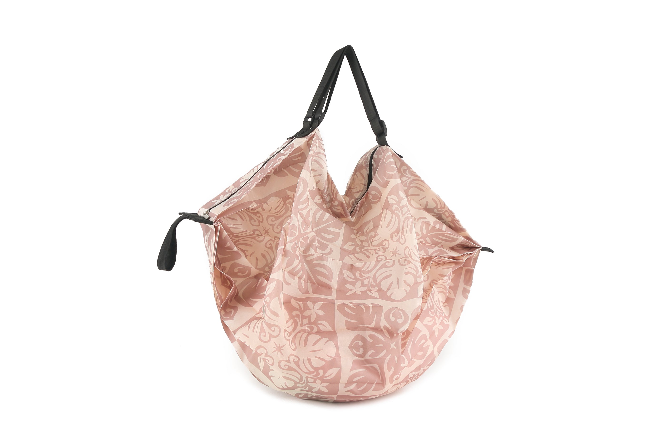 Foldable Jazmine Quilted Shoulder Bag in Beige - Stylish & Compact for Travel, Shopping, and Everyday Use