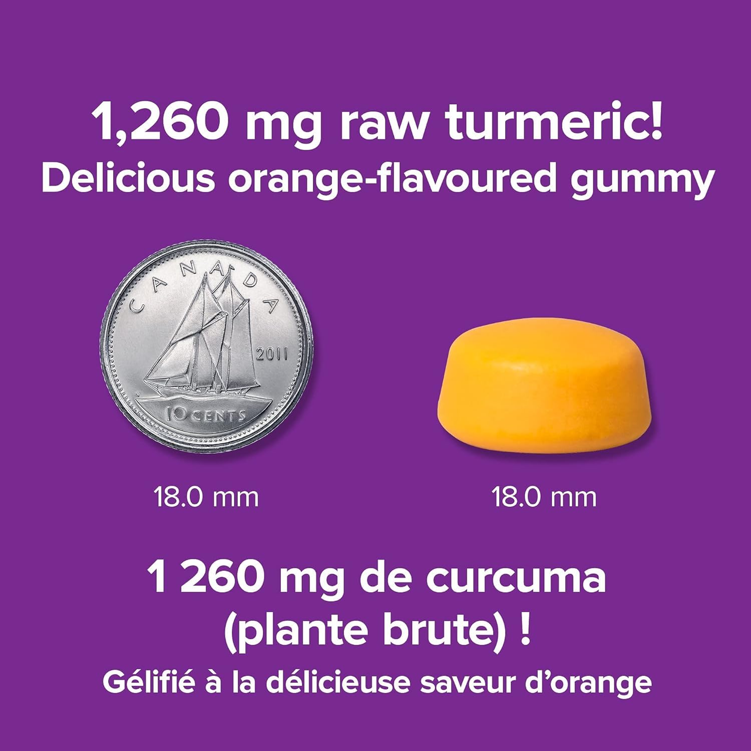 Webber Naturals Turmeric Curcumin Gummies 1260mg - 120 Count | Orange Flavor | Joint Support & Anti-Inflammatory Supplement | Perfect for Active Lifestyles & Daily Wellness