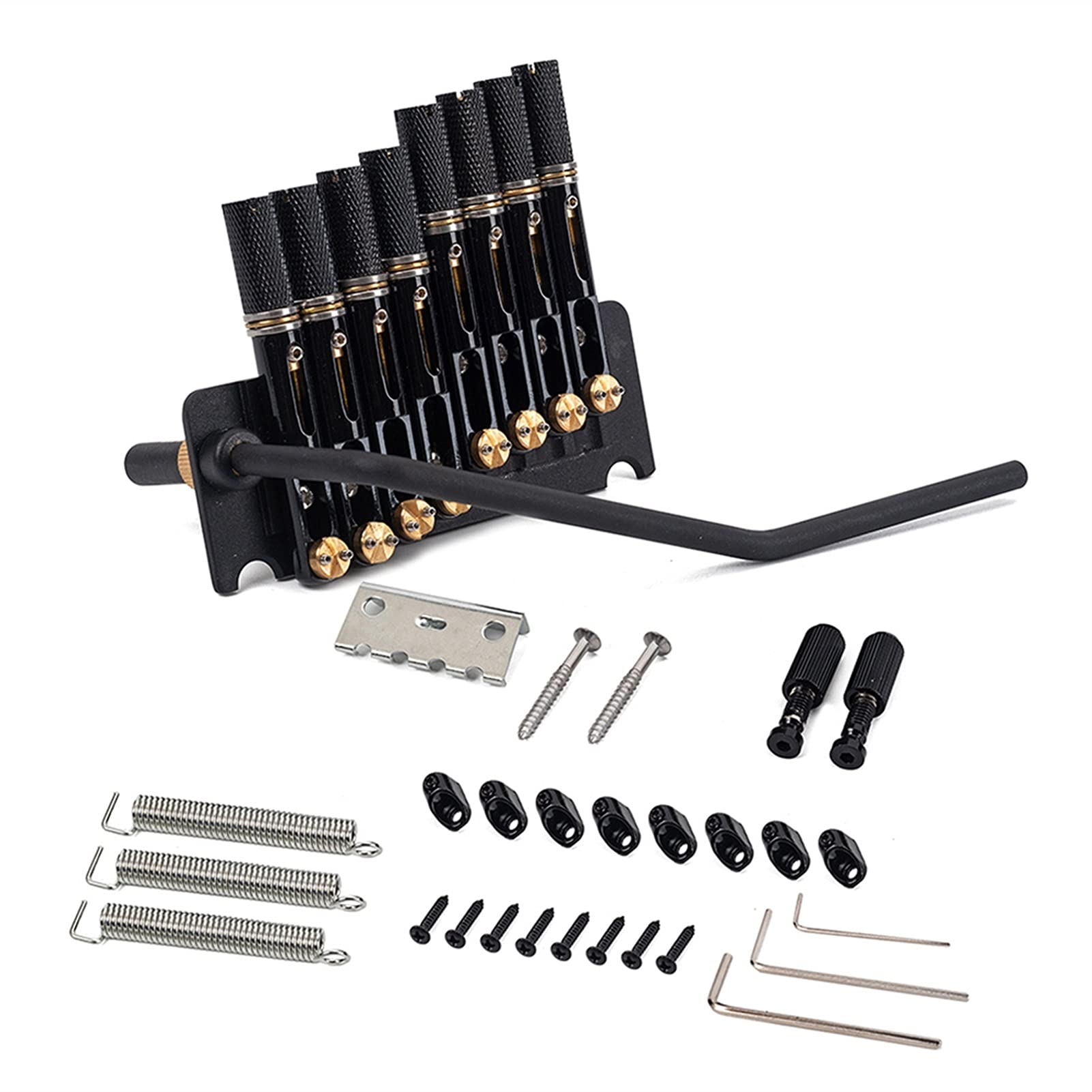 8-String Headless Electric Guitar Bridge Saddle & Tremolo System with Tailpiece - Replacement Guitar Parts for Professional Musicians & Stage Performances